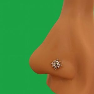 Henna Flower Nose Stud